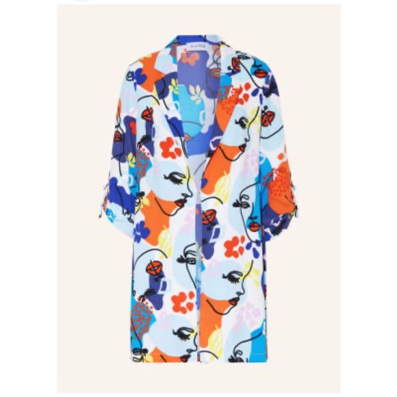 Joseph Ribkoff Multi-Color Abstract Open Front Blazer Sz 20 - Picture 4 of 13